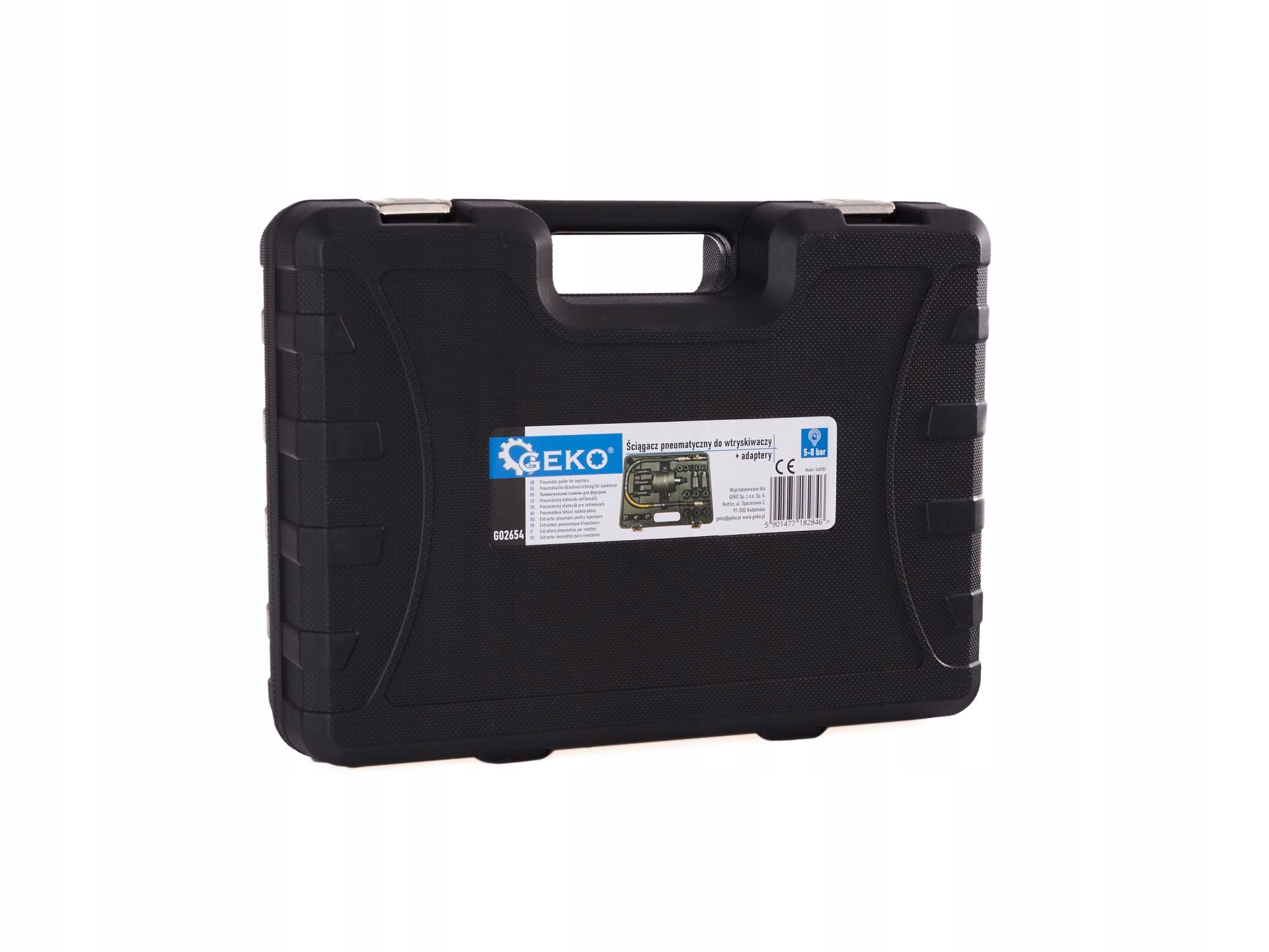 ŚCIĄGACZ PNEUMATYCZNY DO WTRYSKIWACZY ZESTAW ADAPTERY WALIZKA G02654
