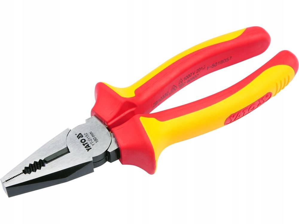 YATO SZCZYPCE UNIWERSALNE 180MM IZOLOWANE VDE 1000V KOMBINERKI YT-21152
