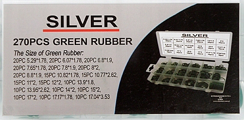 ZESTAW USZCZELEK ORINGÓW DO KLIMATYZACJI ORINGI 270 SZT GUMKI GUMOWE S10541