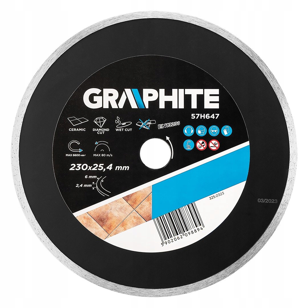 GRAPHITE TARCZA DIAMENTOWA 230x25,4mm DO 59G891