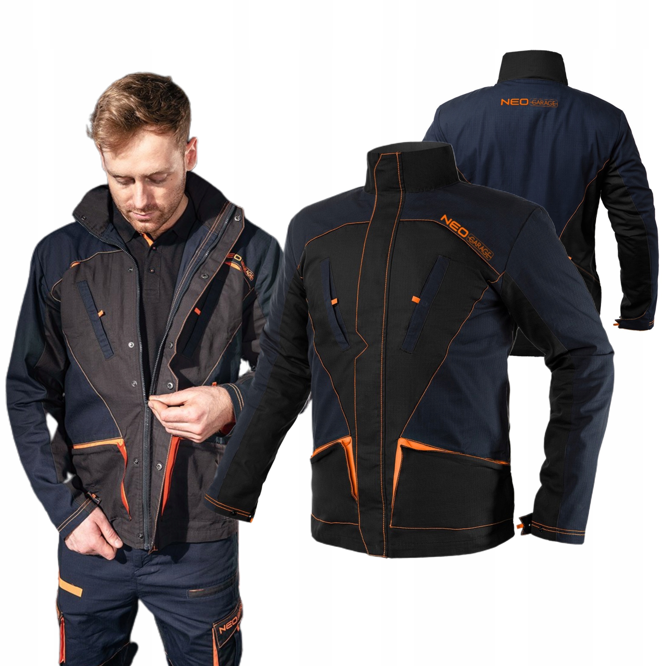 NEO BLUZA ROBOCZA KURTKA GARAGE BAWEŁNA RIP STOP WZMOCNIONA 81-207 M/50