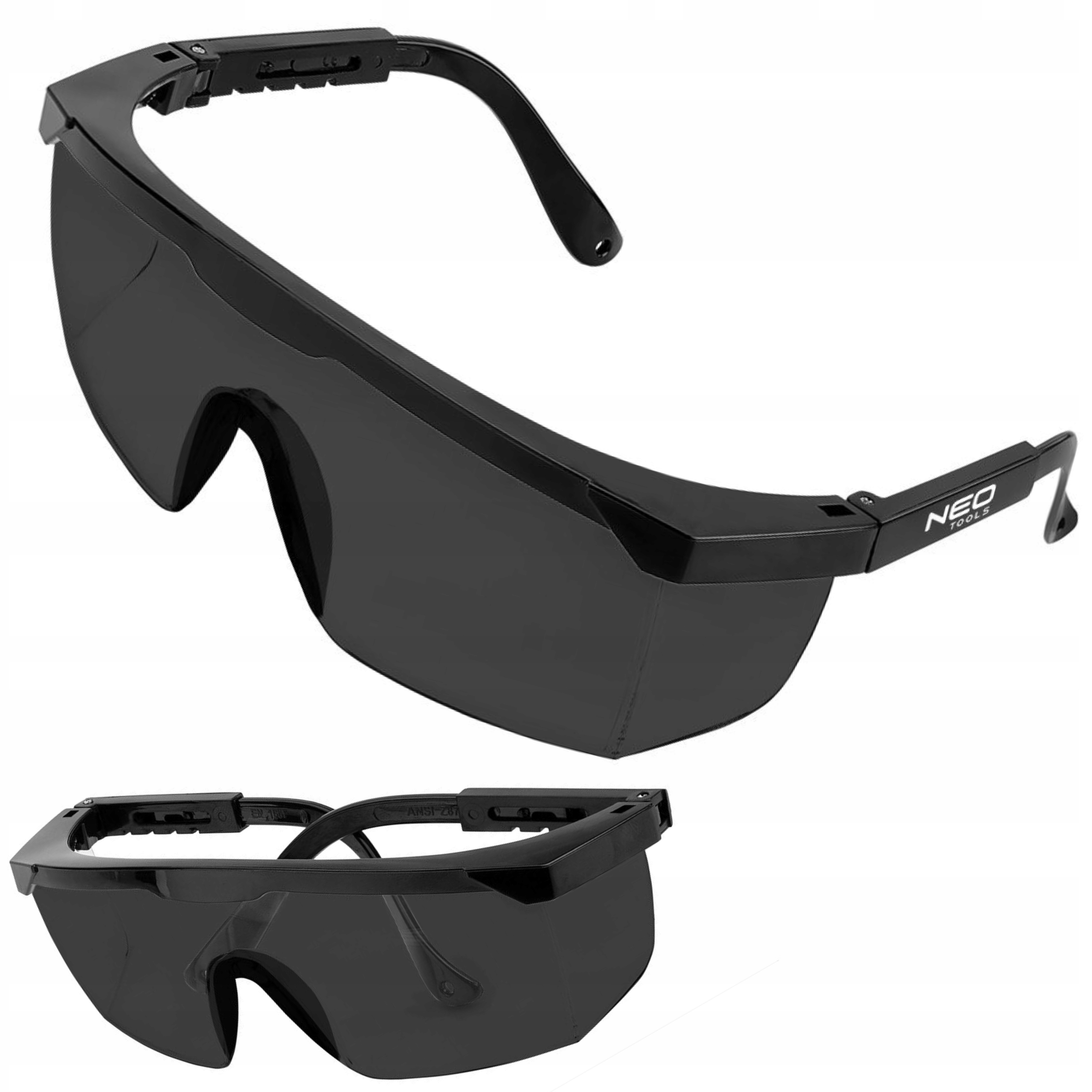 NEO OKULARY OCHRONNE GOGLE SOCZEWKI PRZYCIEMNIANE REGULOW. ZAUSZNIKI 97-507