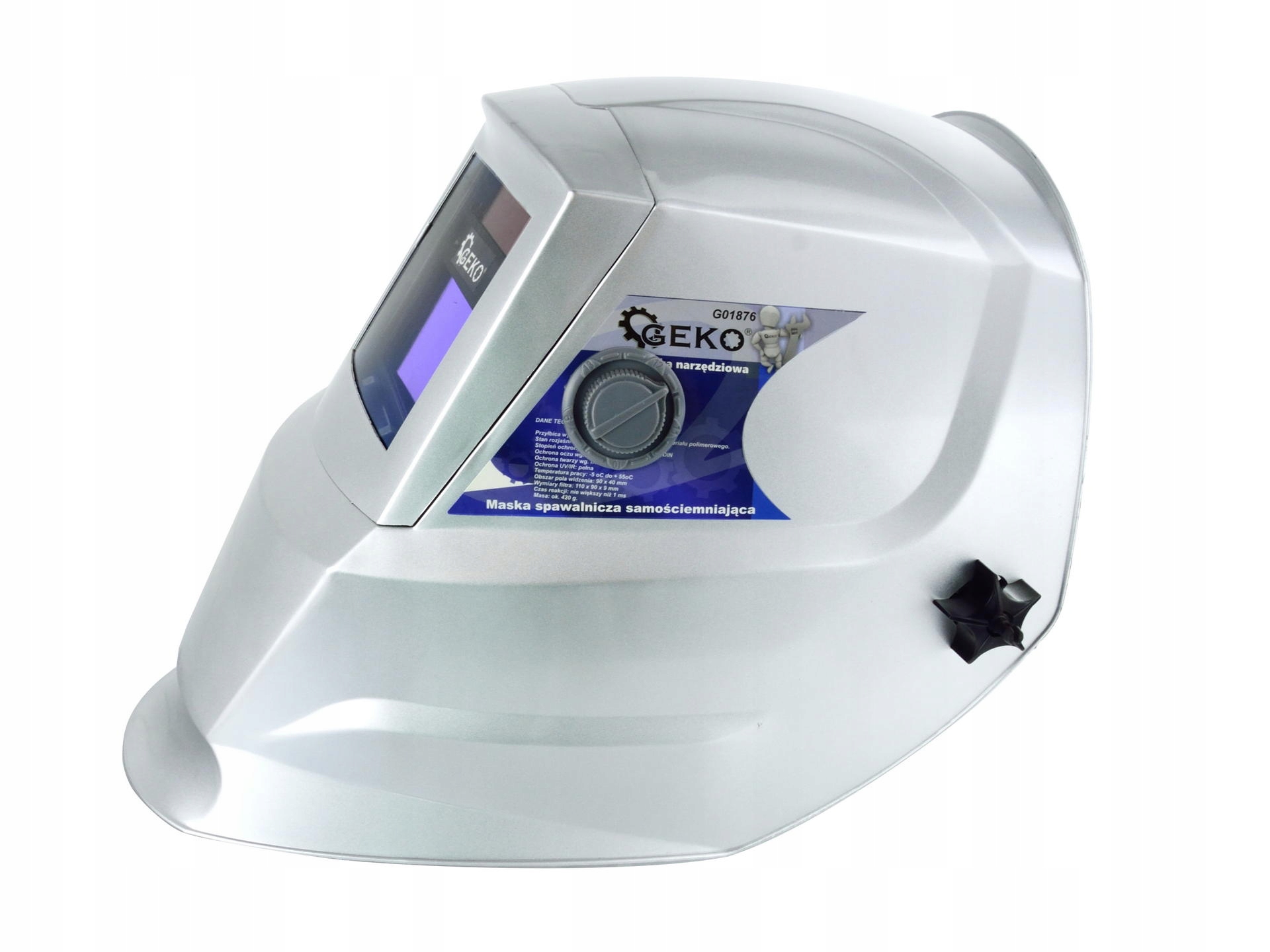 PRZYŁBICA SAMOŚCIEMNIAJĄCA GEKO PROFI GRAY AUTOMAT