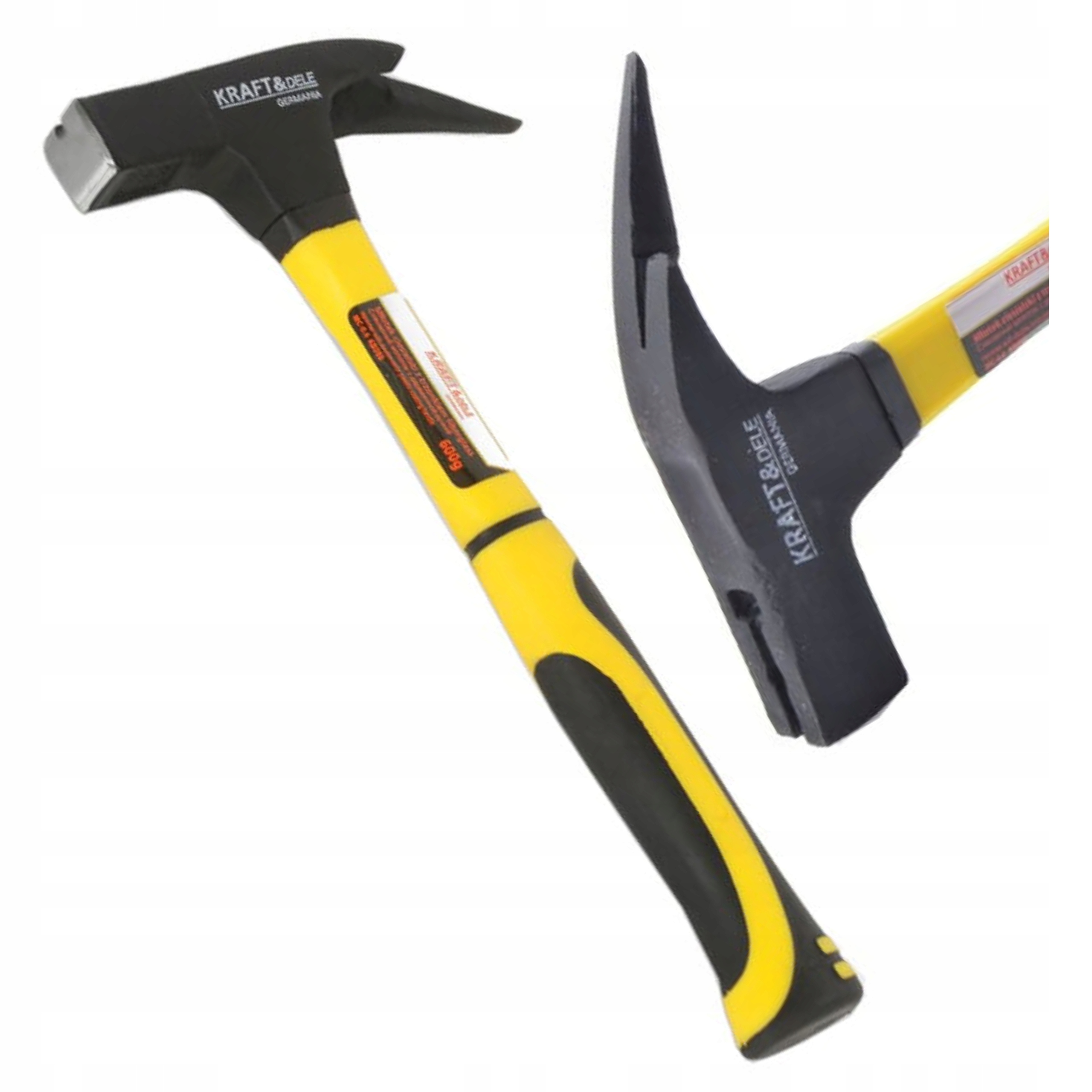 MŁOTEK CIESIELSKI 600g 0,6kg FIBERGLASS 33cm GUMOWY UCHWYT KRAFT&DELE KD260