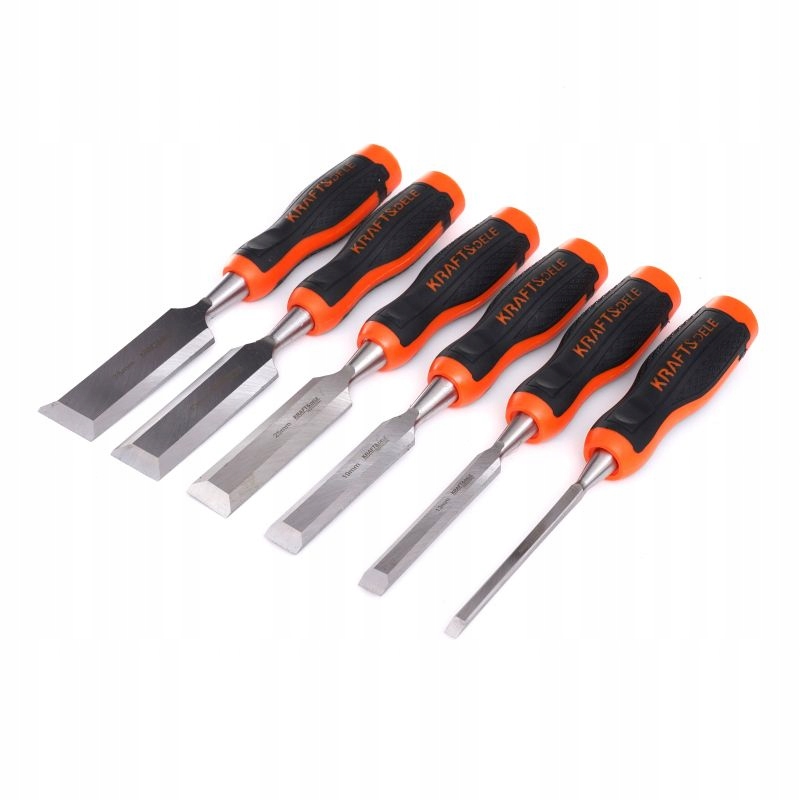 ZESTAW DŁUTx6 STOLARSKICH CIESIELSKICH RZEŹBIENIA DREWNA 6 13 19 25 32 38mm