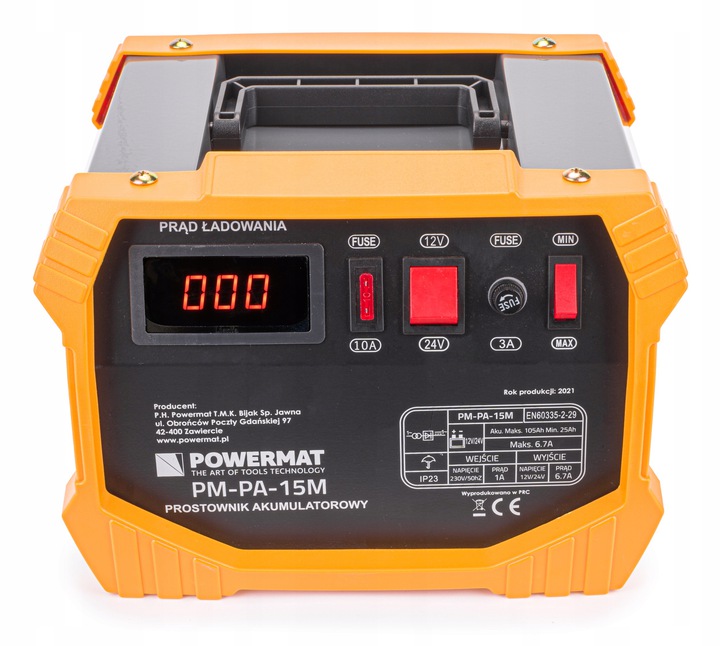 PROSTOWNIK AKUMULATOROWY SAMOCHODOWY 9A 12/24V