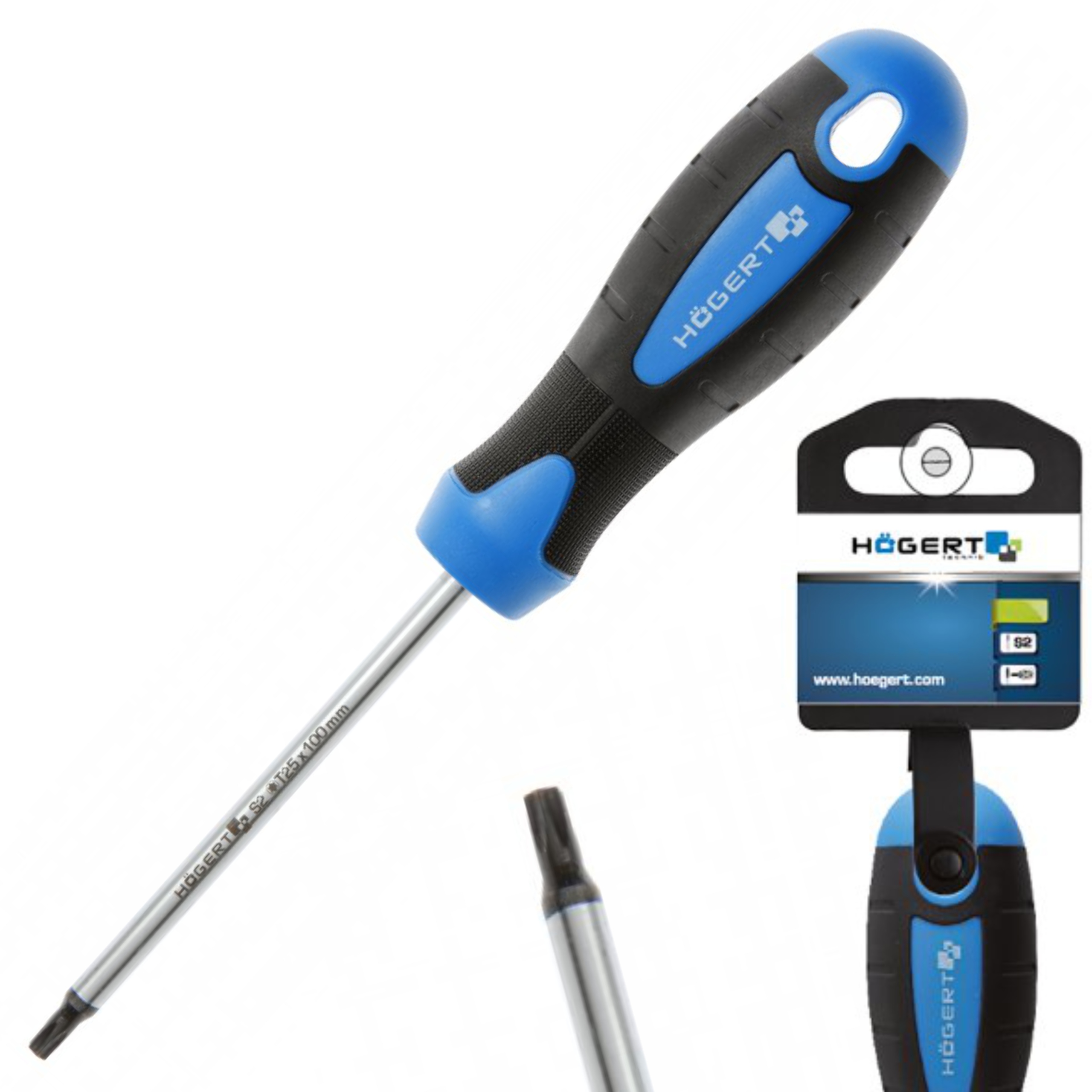 HOGERT WKRĘTAK TORX T25, 100 MM, STAL S2