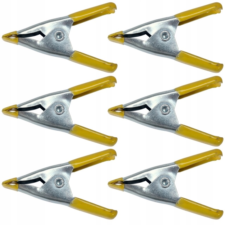 VOREL ŚCISKI SPRĘŻYNOWE SZYBKOZACISKOWE 50 MM KPL. ZESTAW 6 SZT. 38490