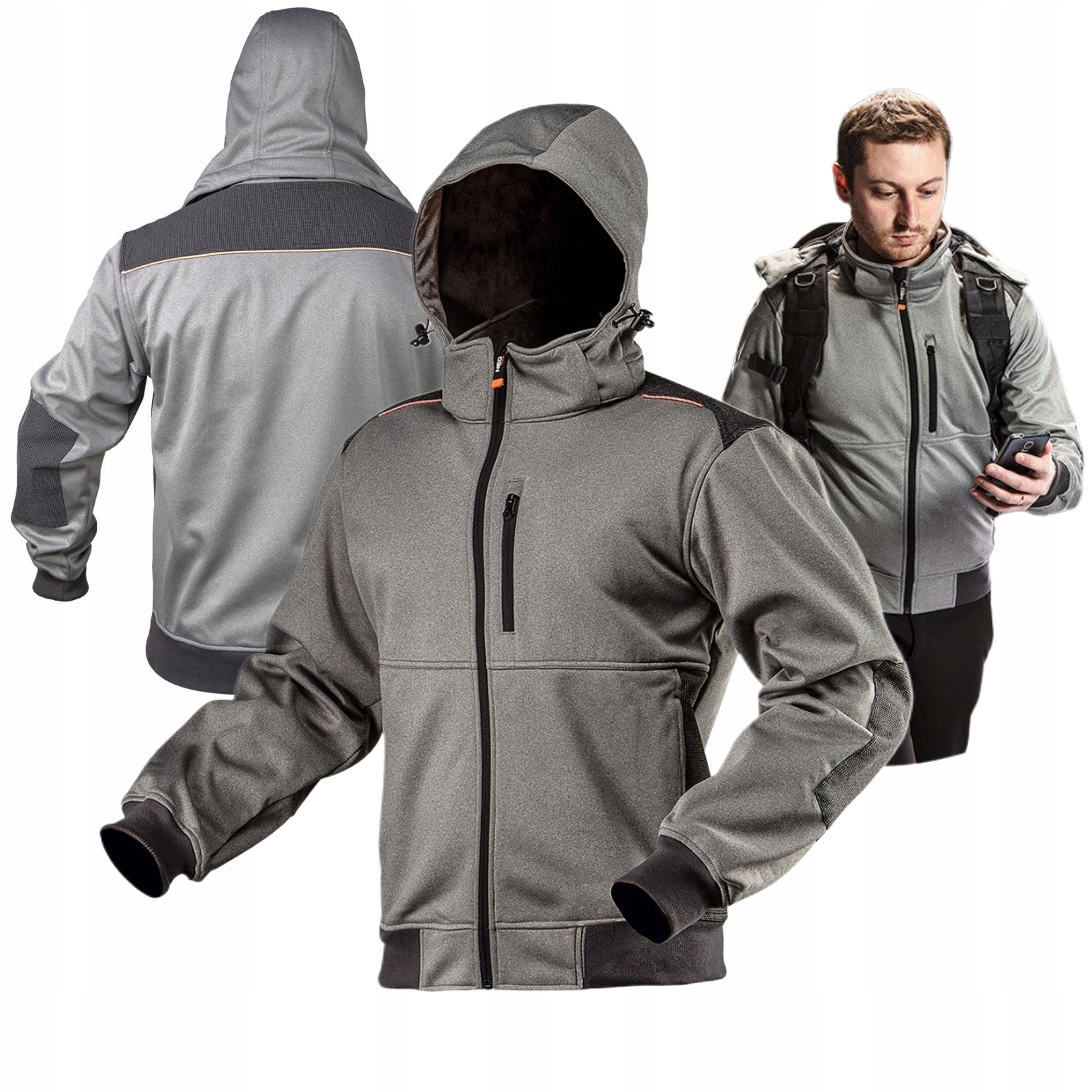 NEO KURTKA ROBOCZA SOFTSHELL KAPTUR ODPINANY WODOODPOR 8000mm 81-551 M/50