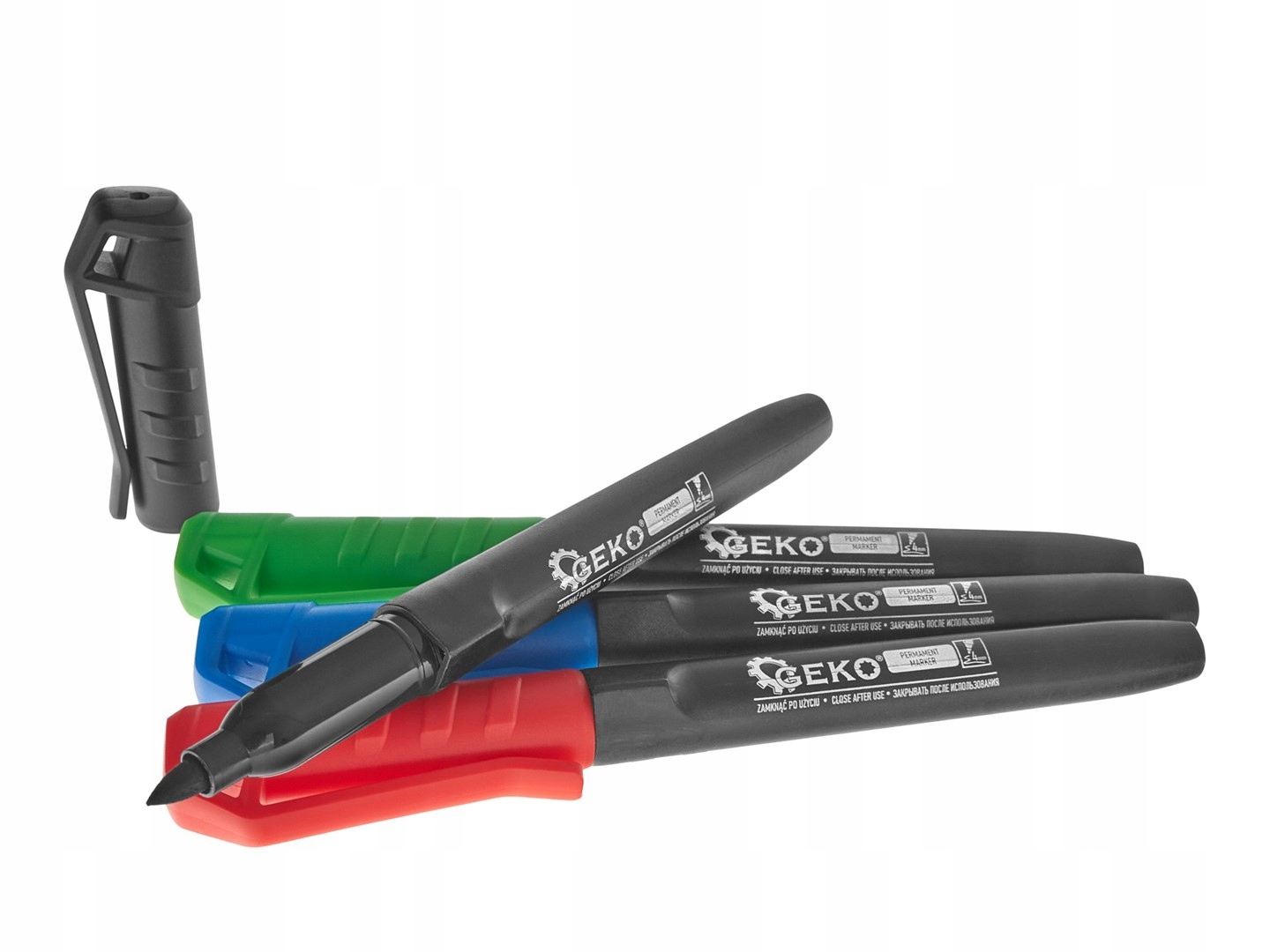 GEKO KOMPLET ZESTAW MARKERÓW PERMANENTNYCH BUDOWLANYCH MIX KOLORÓW G29022