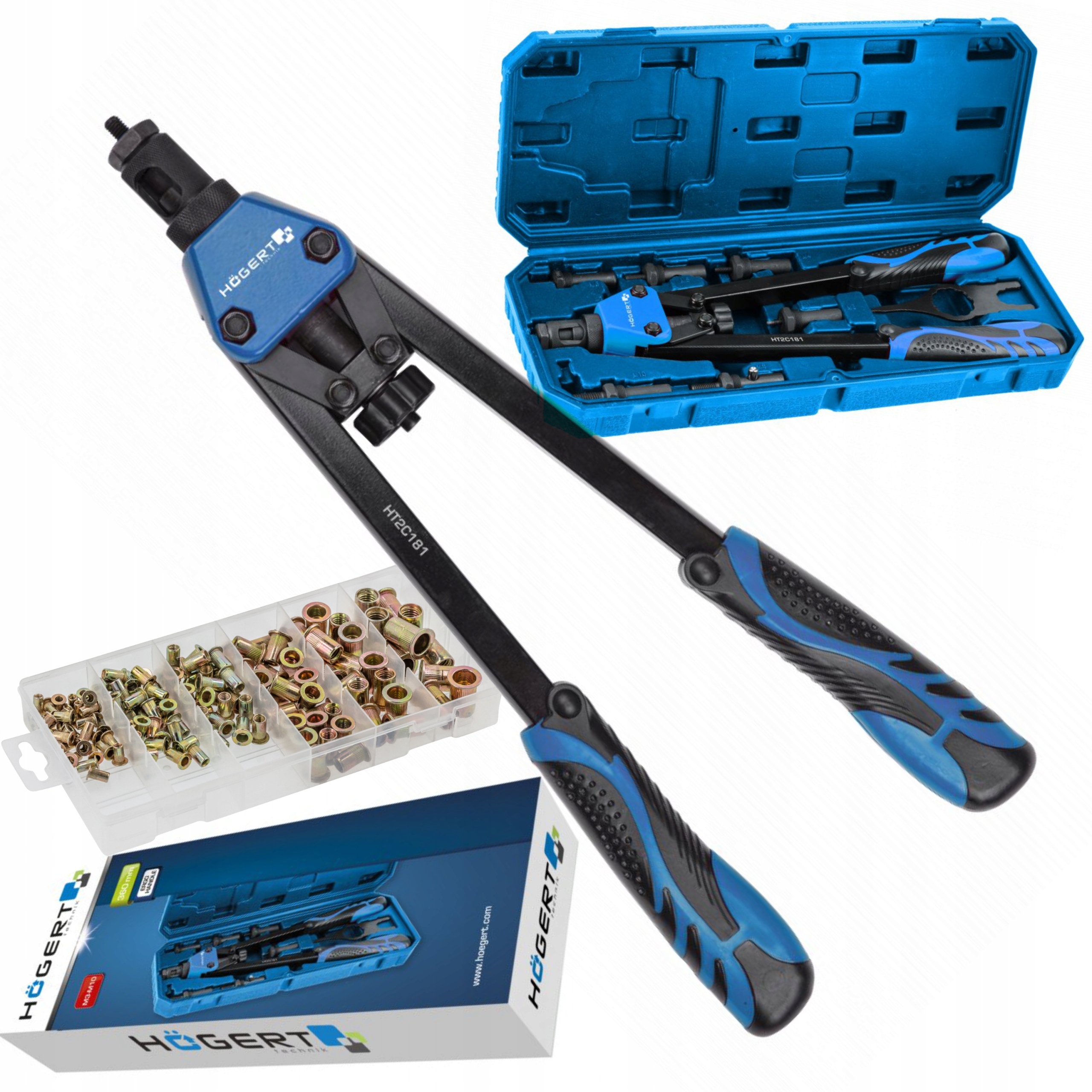 HOEGERT NITOWNICA NOŻYCOWA DŹWIGNIOWA DO NITONAKRĘTEK M3-M10 HT2C181 +150