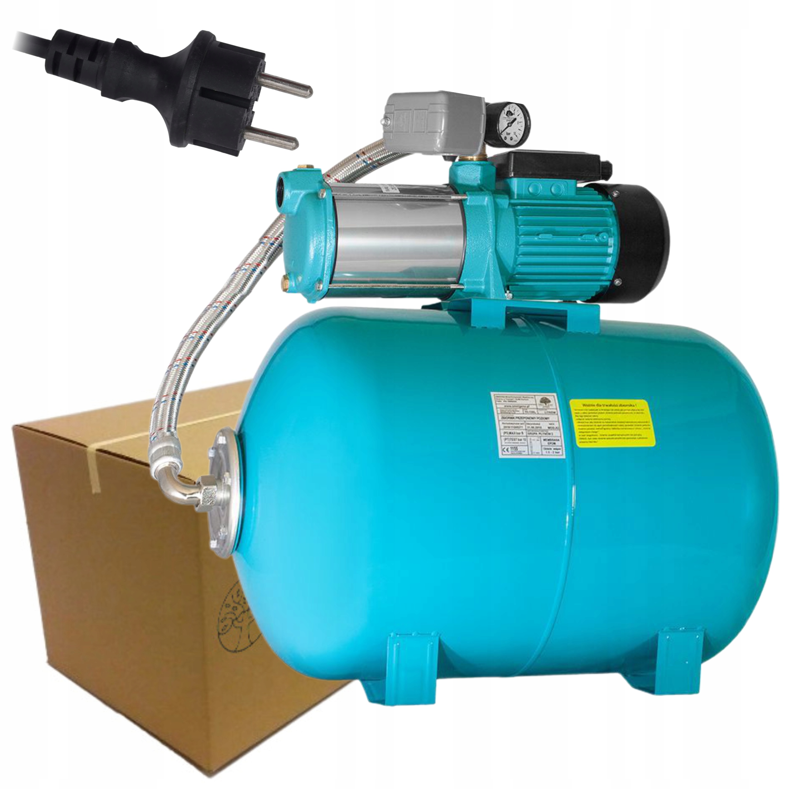 OMNIGENA MH 2000 PREMIUM 230V POMPA HYDROFOROWA 2000W OSPRZĘT ZBIORNIK 100L