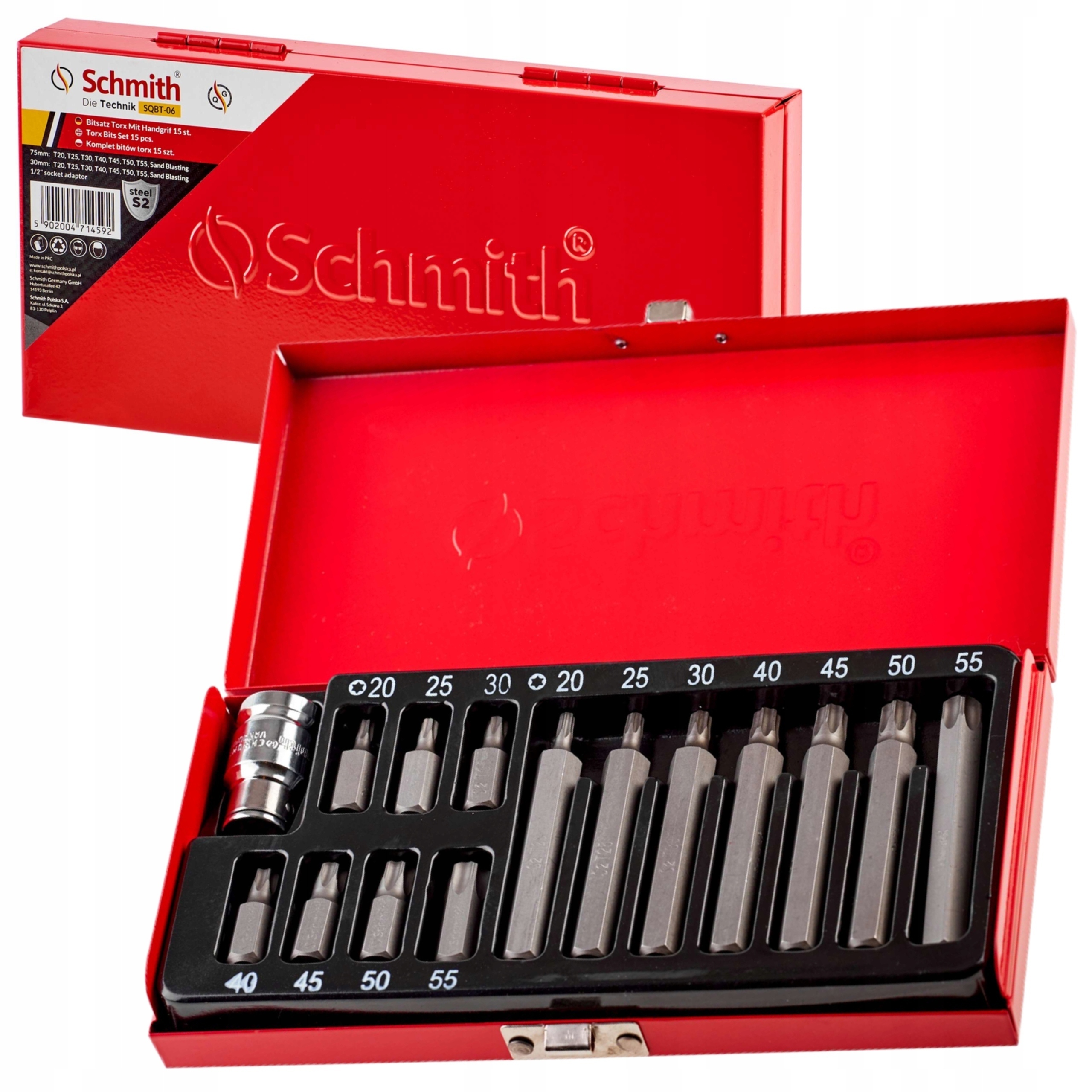 SCHMITH ZESTAW BITÓW BITY TORX DŁUGIE KRÓTKIE 15CZ