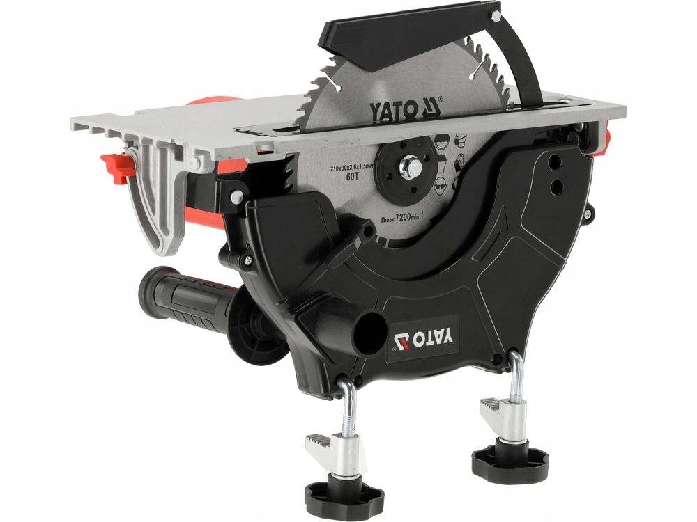 YATO PILARKA PIŁA TARCZOWA 210MM 2000W STOŁOWA KRAJZEGA MOCOWANIE DO STOŁU