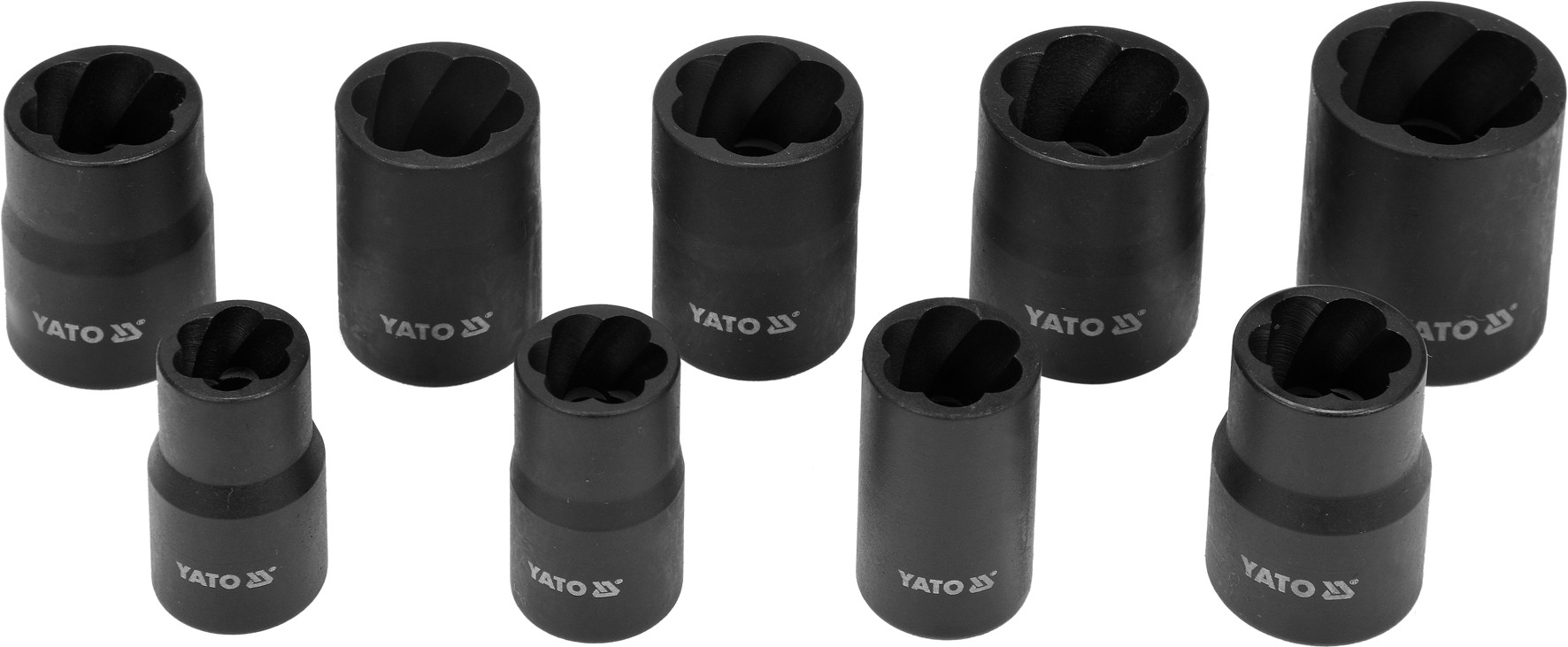 YATO ZESTAW NASADKI DO USZKODZONYCH WYKRĘTAKÓW ŚRUB 3/8'' 10-19MM 10EL