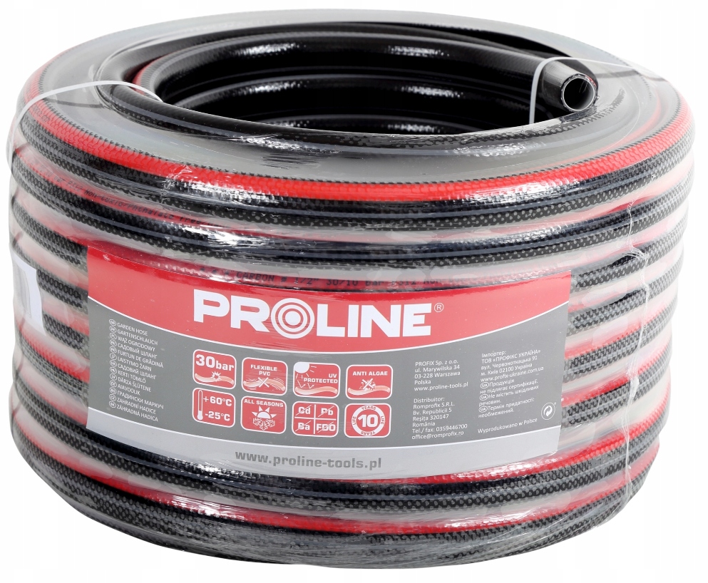 PROLINE Wąż ogrodowy 1/2 20m + złączki + zraszacz