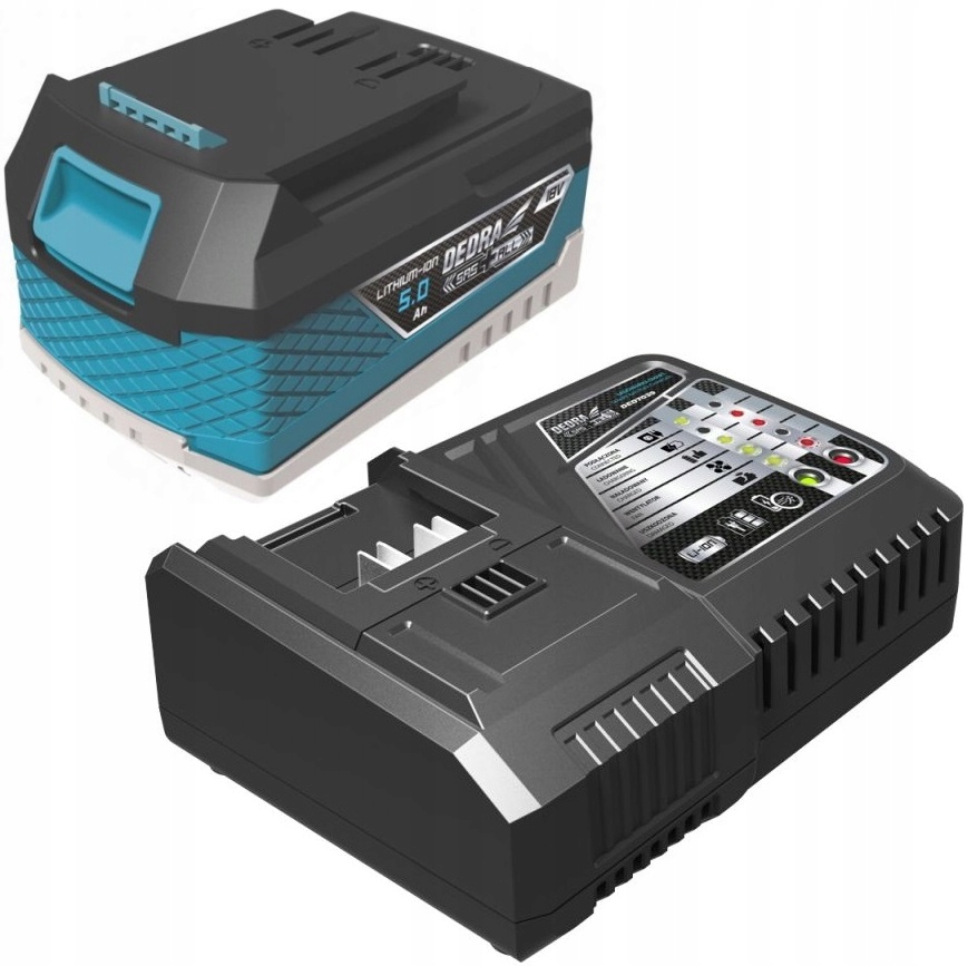 SZYBKA ŁADOWARKA DEDRA AKUMULATOR LI-ion 18V + 5Ah