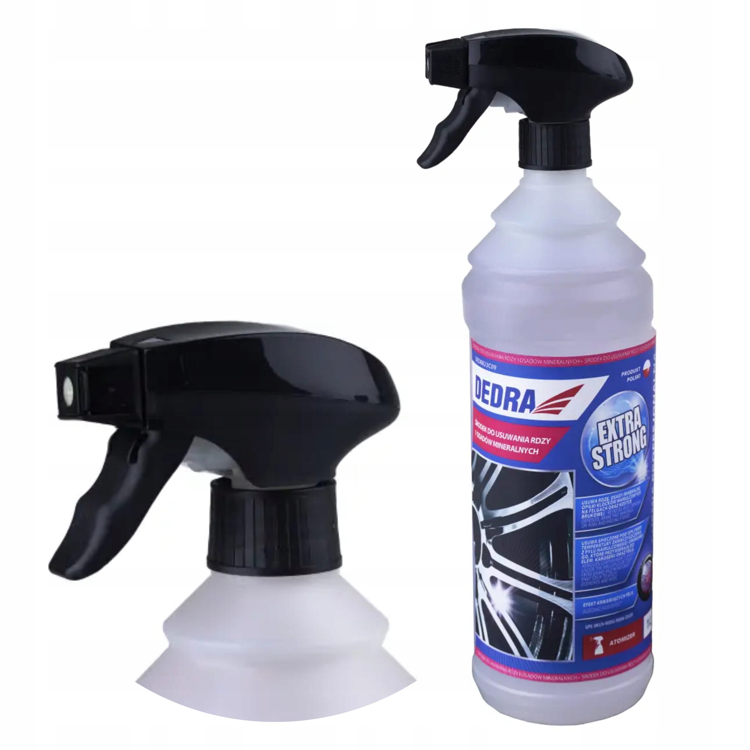 DEDRA ŚRODEK DO RDZY OSADÓW MINERALNYCH OPIŁKÓW NA FELGACH 1L DED8823C09