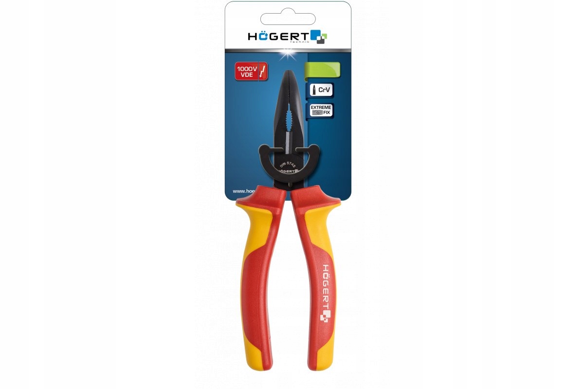 SZCZYPCE WYDŁUŻONE WYGIĘTE 200MM 1000V VDE HOEGERT