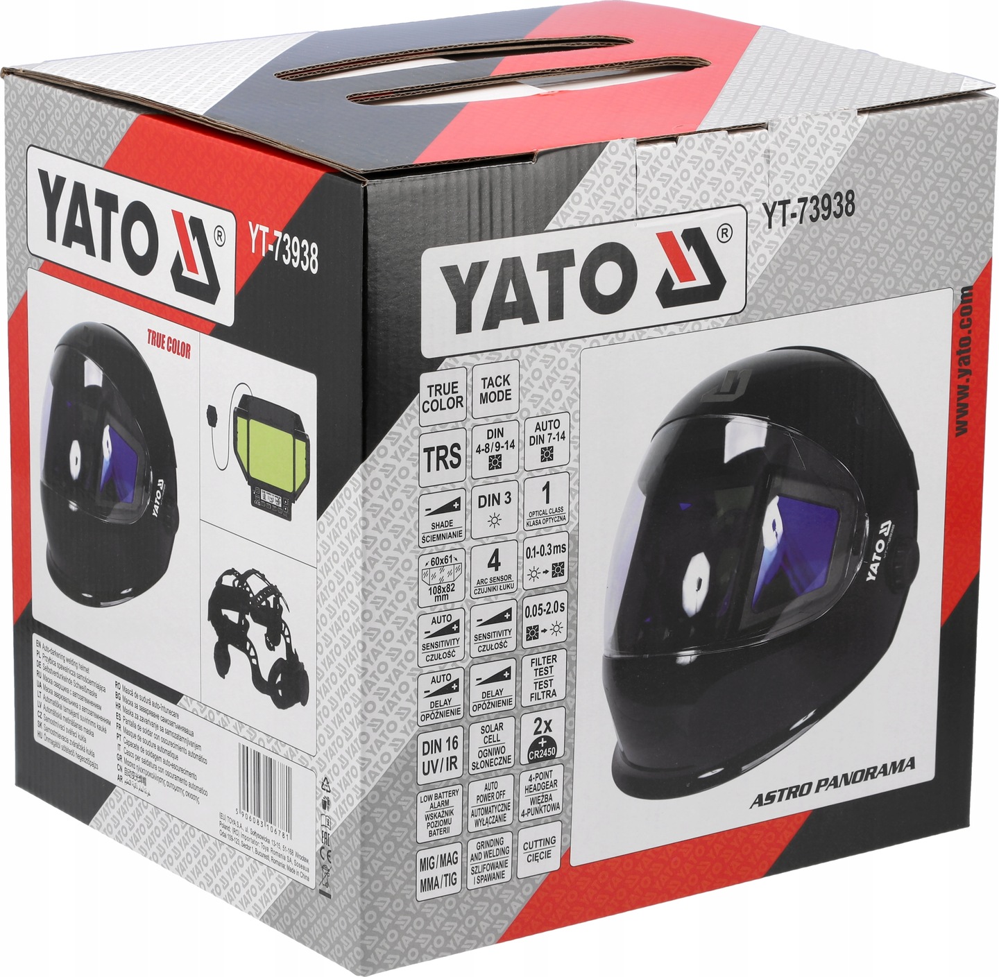 PRZYŁBICA MASKA SPAWALNICZA DO SPAWANIA TRUE COLOR SAMOŚCIEMNIAJĄCA YT73938