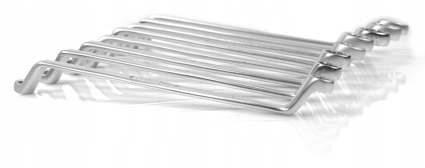 KLUCZE OCZKOWE-ODGIĘTE 8-ELEMENTÓW 6-22MM SATYNA CLIP M58115