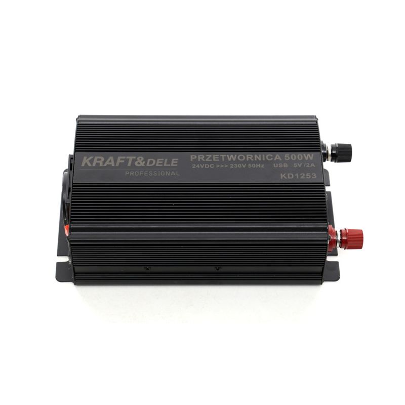 Przetwornica prądu samochodowa 24V napięcie 750W wyjście USB Kraft&Dele