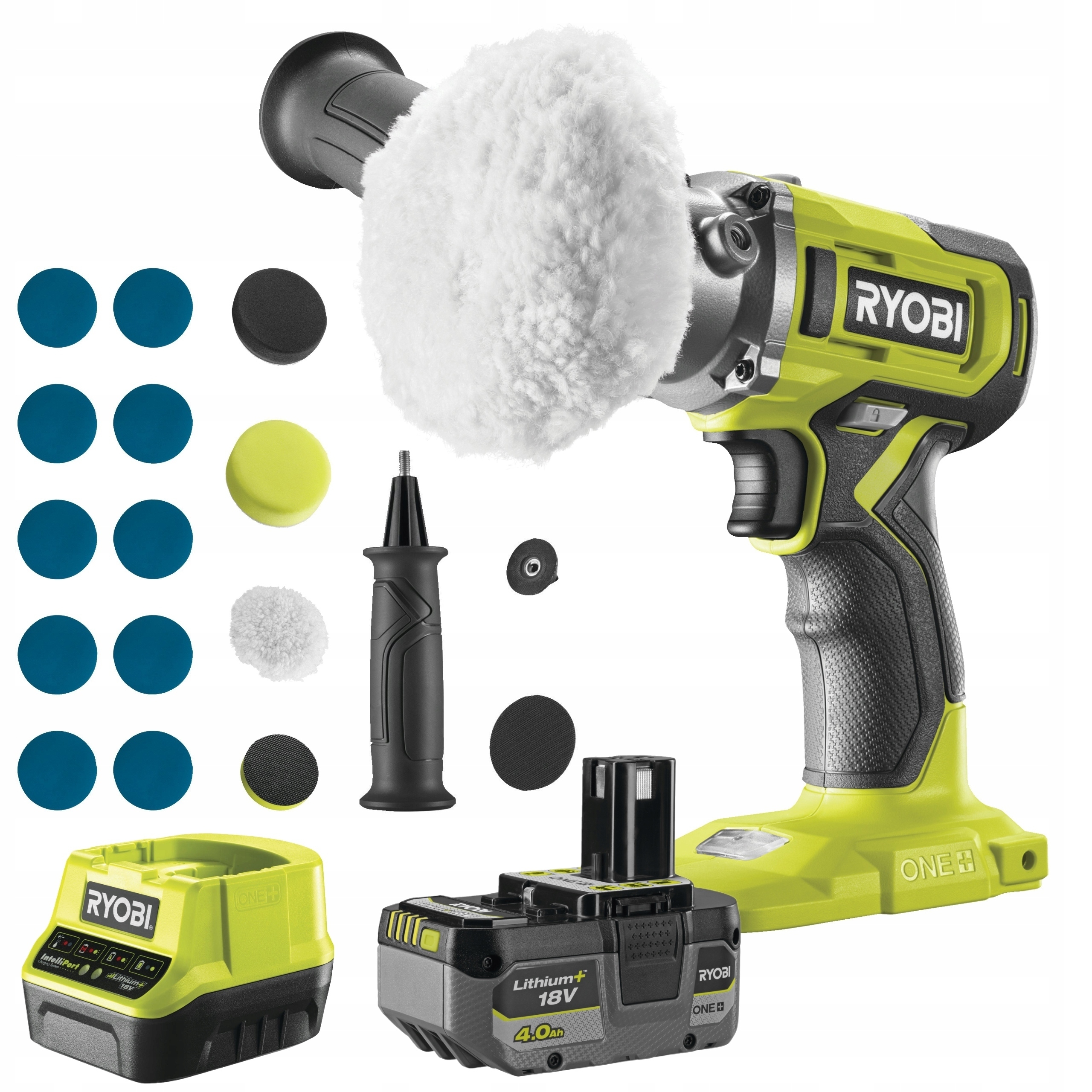 RYOBI POLERKA SZLIFIERKA 18V 7800 obr RDP18 + 4Ah