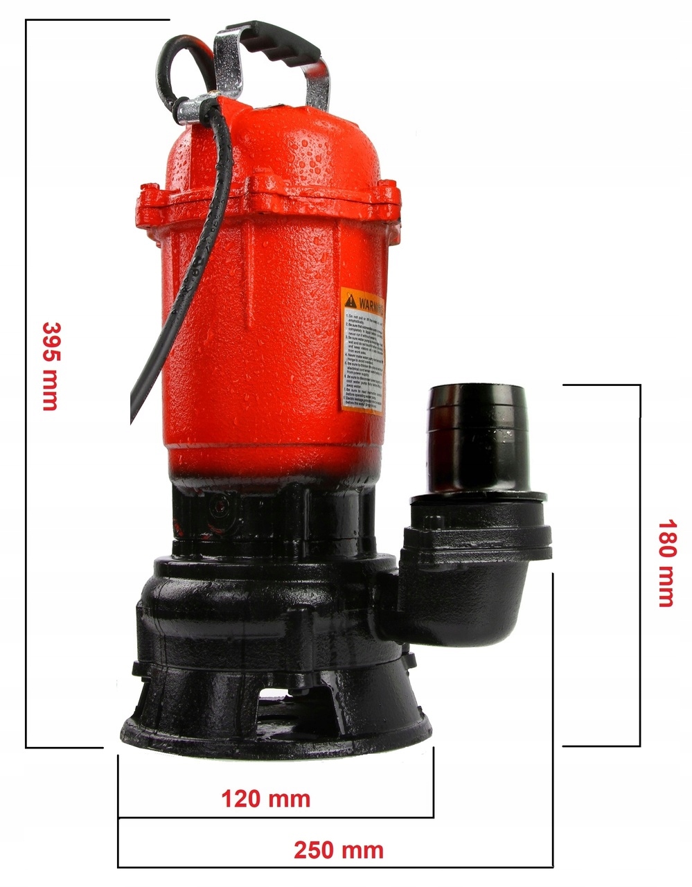 MAR-POL POMPA DO BRUDNEJ I CZYSTEJ WODY 750W 3000RPM M279900