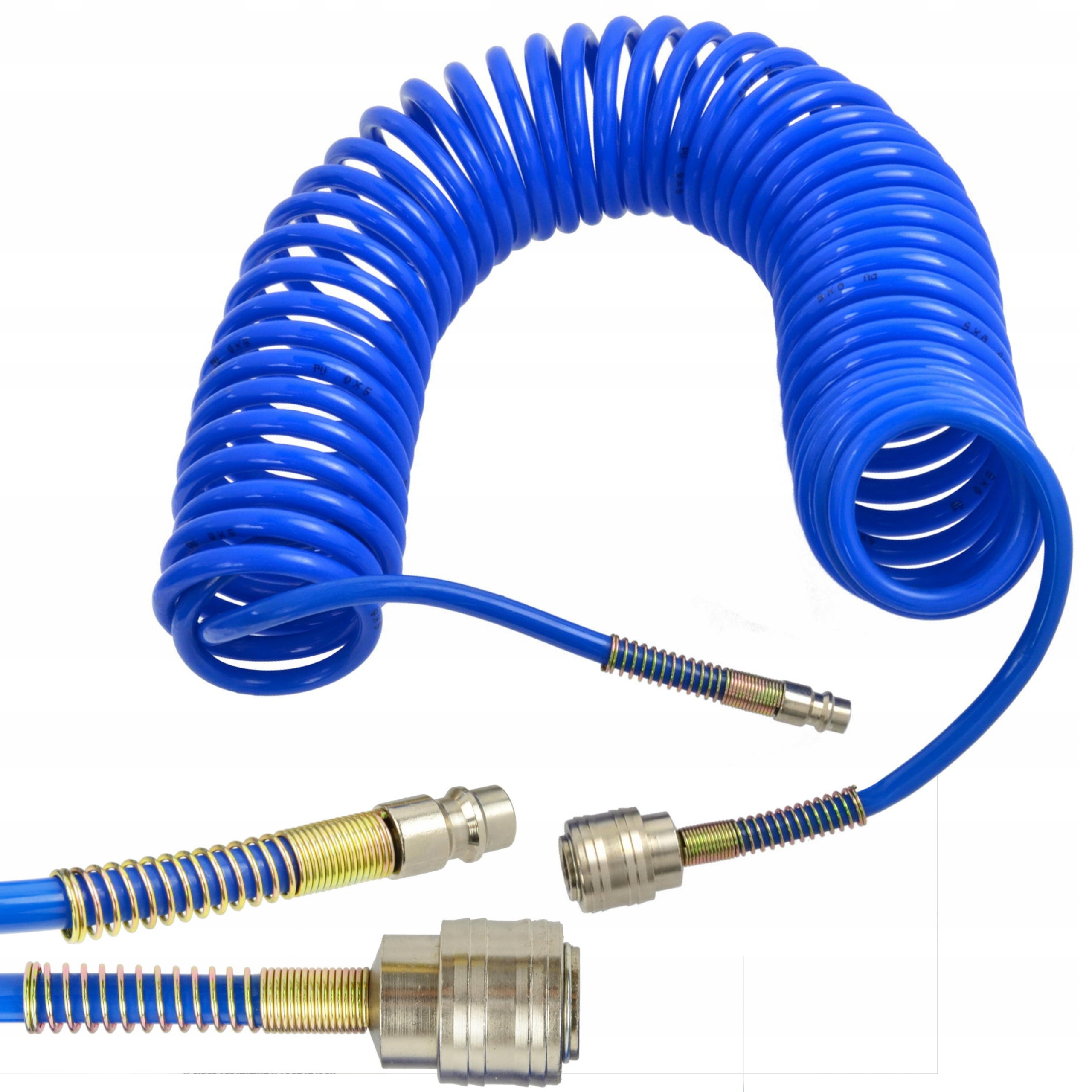 WĄŻ SPIRALNY PRZEWÓD PNEUMATYCZNY 5x8mm 10m SOLIDNY GEKO