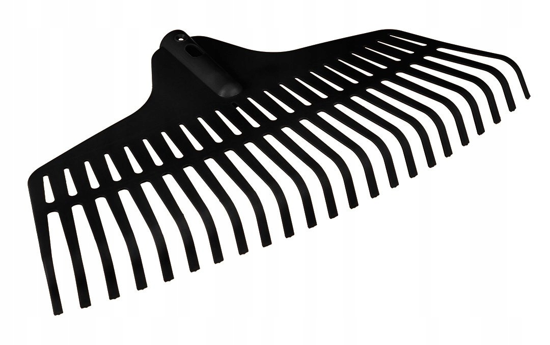 VERTO GRABIE OGRODOWE LIŚCI SIANA CZARNE 460MM PAZURKI BEZ TRZONKA 15G086