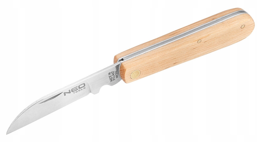 NEONÓŻ MONTERSKI SCYZORYK DREWNIANE OKŁADKI