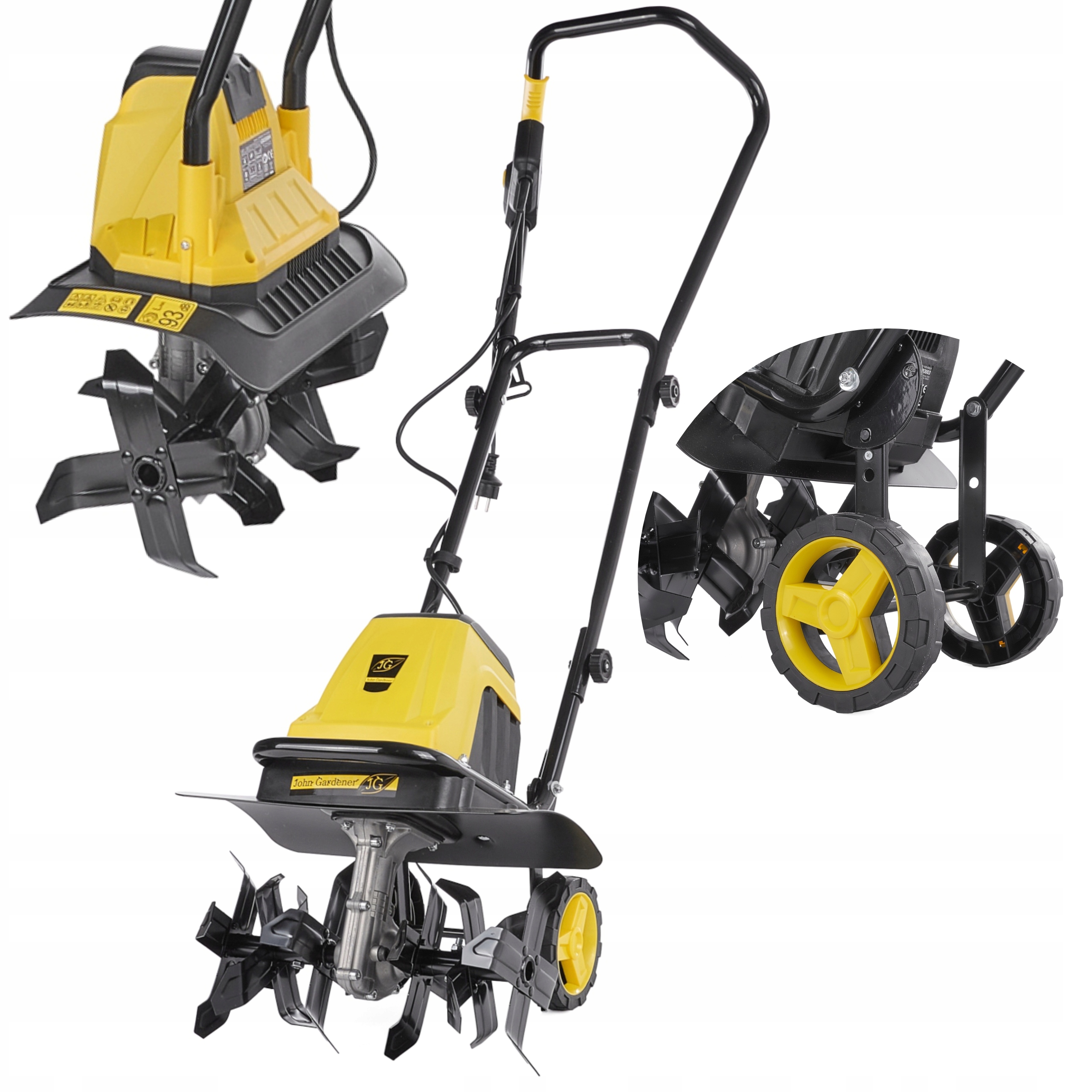 GLEBOGRYZARKA ELEKTRYCZNA 1500W KULTYWATOR DO GLEBY 45CM REGULACJA 6 NOŻY