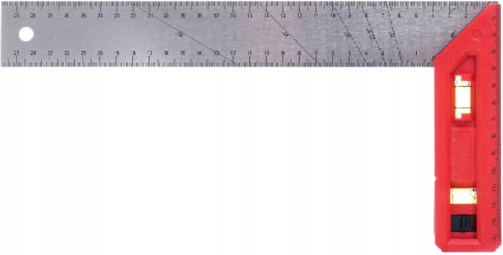 KĄTOWNIK UNIWERSALNY ALUMINIOWY STOLARSKI POZIOMICA 300-603MM POMIAR KĄTÓW