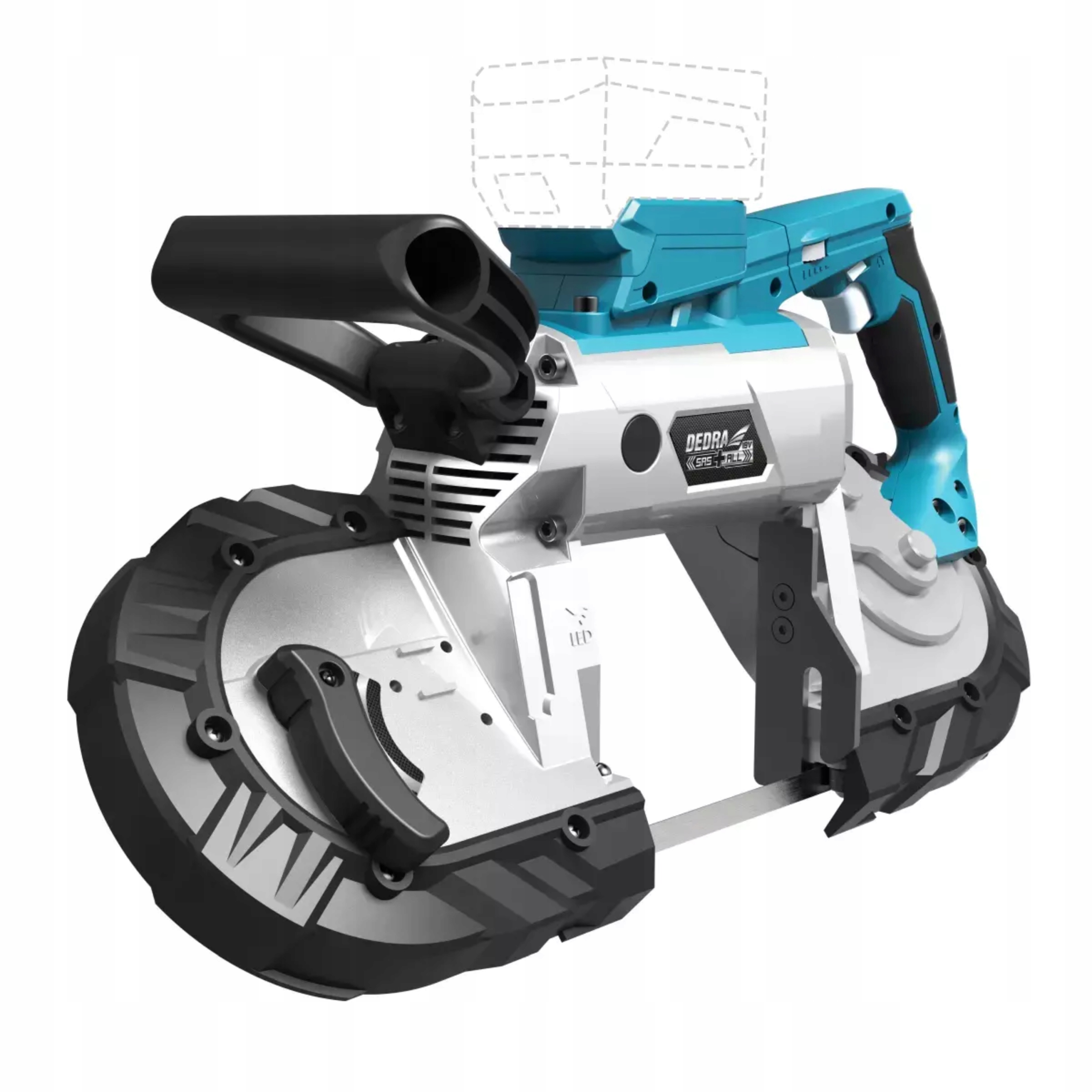 DEDRA PRZECINARKA PIŁA TAŚMOWA DO METALU 18V +2Ah