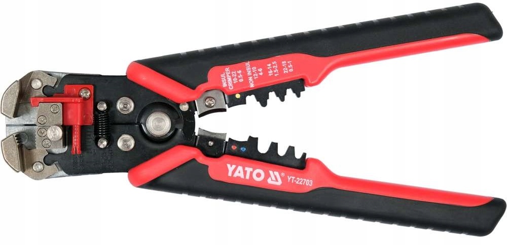 YATO SZCZYPCE ŚCIĄGANIA IZOLACJI ZACISKARKA ŚCIĄGACZ IZOLACJI 225mm +OSTRZA