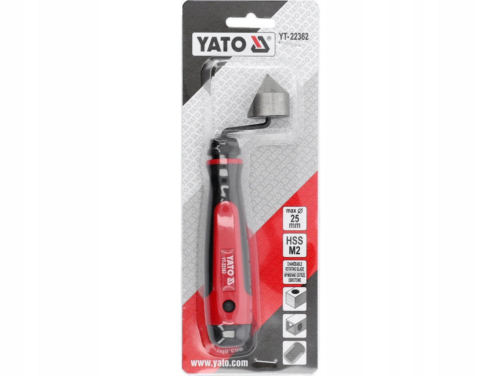 YATO GRATOWNIK DO RUR OTWORÓW 1-25MM W MIEDZI ALUMINIUM SZTUCZNYCH YT-22362