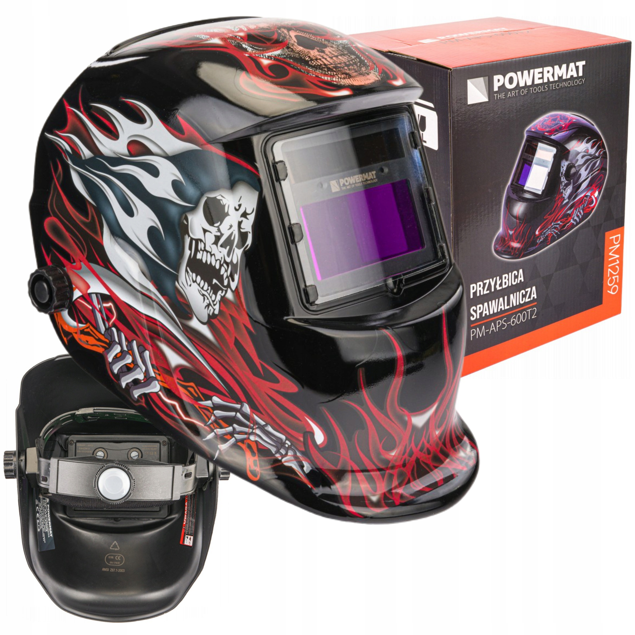 SAMOŚCIEMNIAJĄCA MASKA PRZYŁBICA SPAWALNICZA FILTR AUTOMATYCZNA LCD