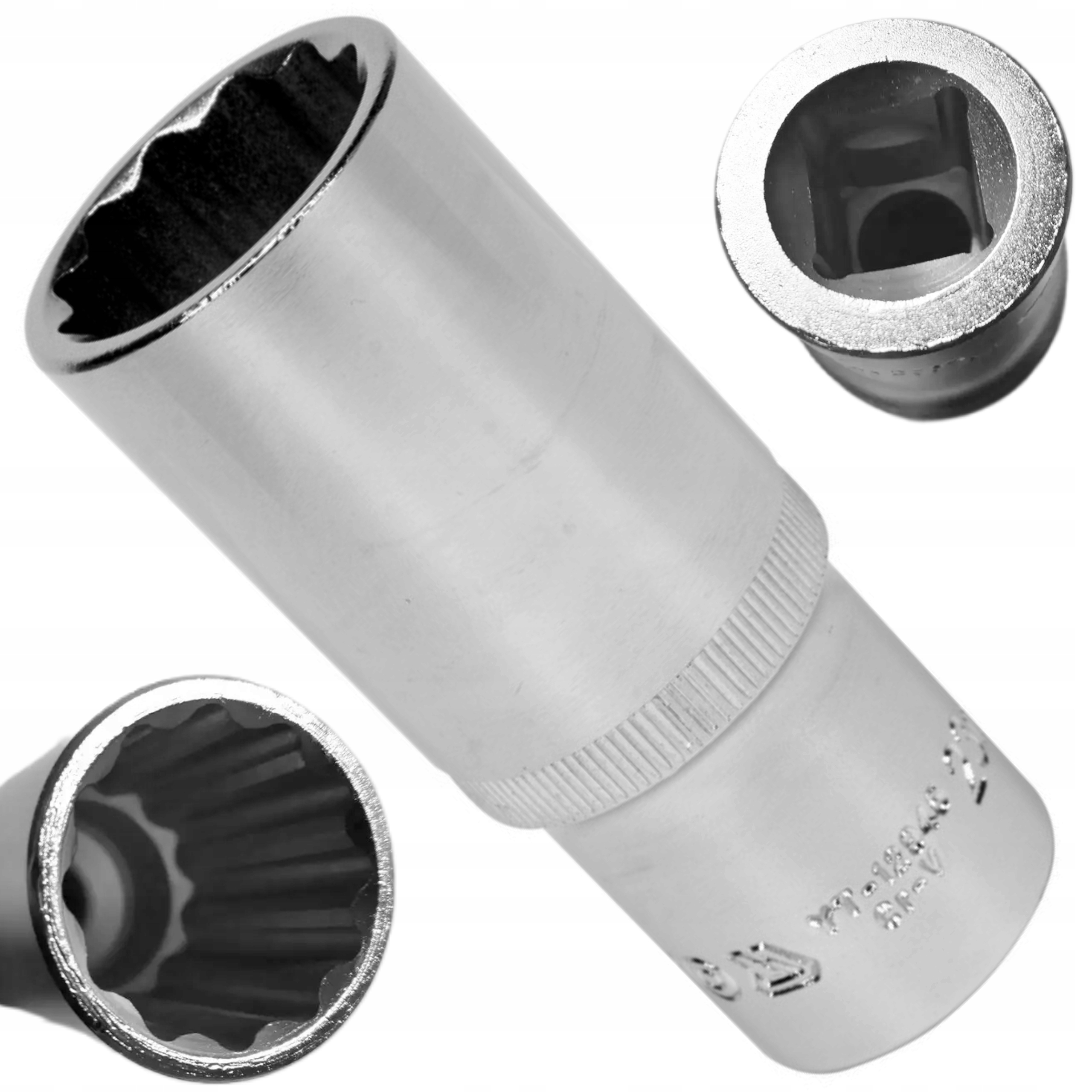 YATO NASADKA 12-KĄTNA DŁUGA 1/2" 23MM KLUCZ NASADOWY CrV 50BV3 YT-12945