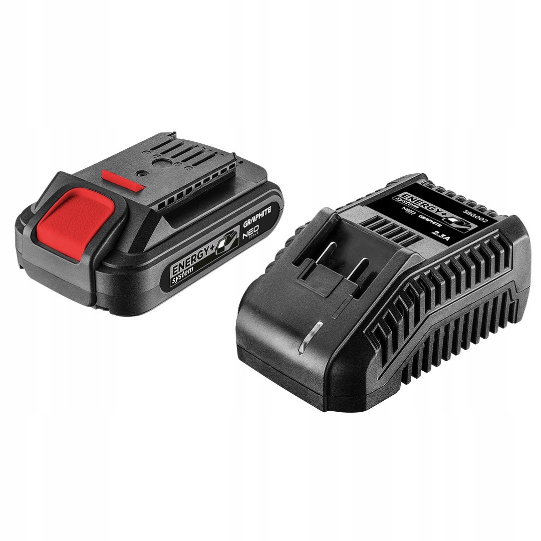 GRAPHITE ZESTAW AKUMULATOR 2Ah BATERIA LI-ION 58GE131 + ŁADOWARKA ENERGY+