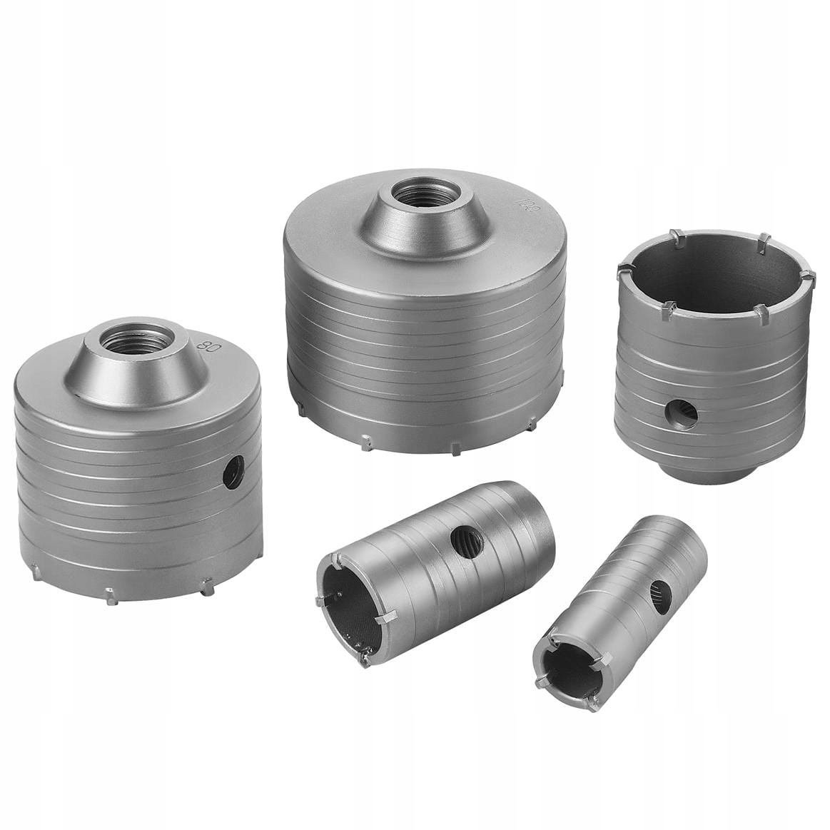 ZESTAW OTWORNIC DO BETONU MURU KORONKI FREZ SDS MAX PLUS 30-100mm KD12640