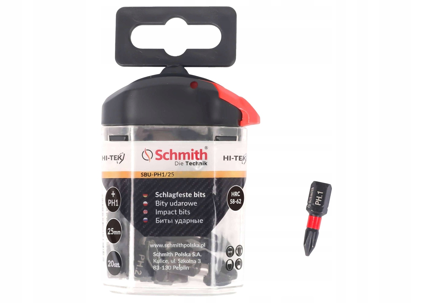 BITY UDAROWE PH2 25MM 20SZT. -LINIA HI-TEK SCHMITH