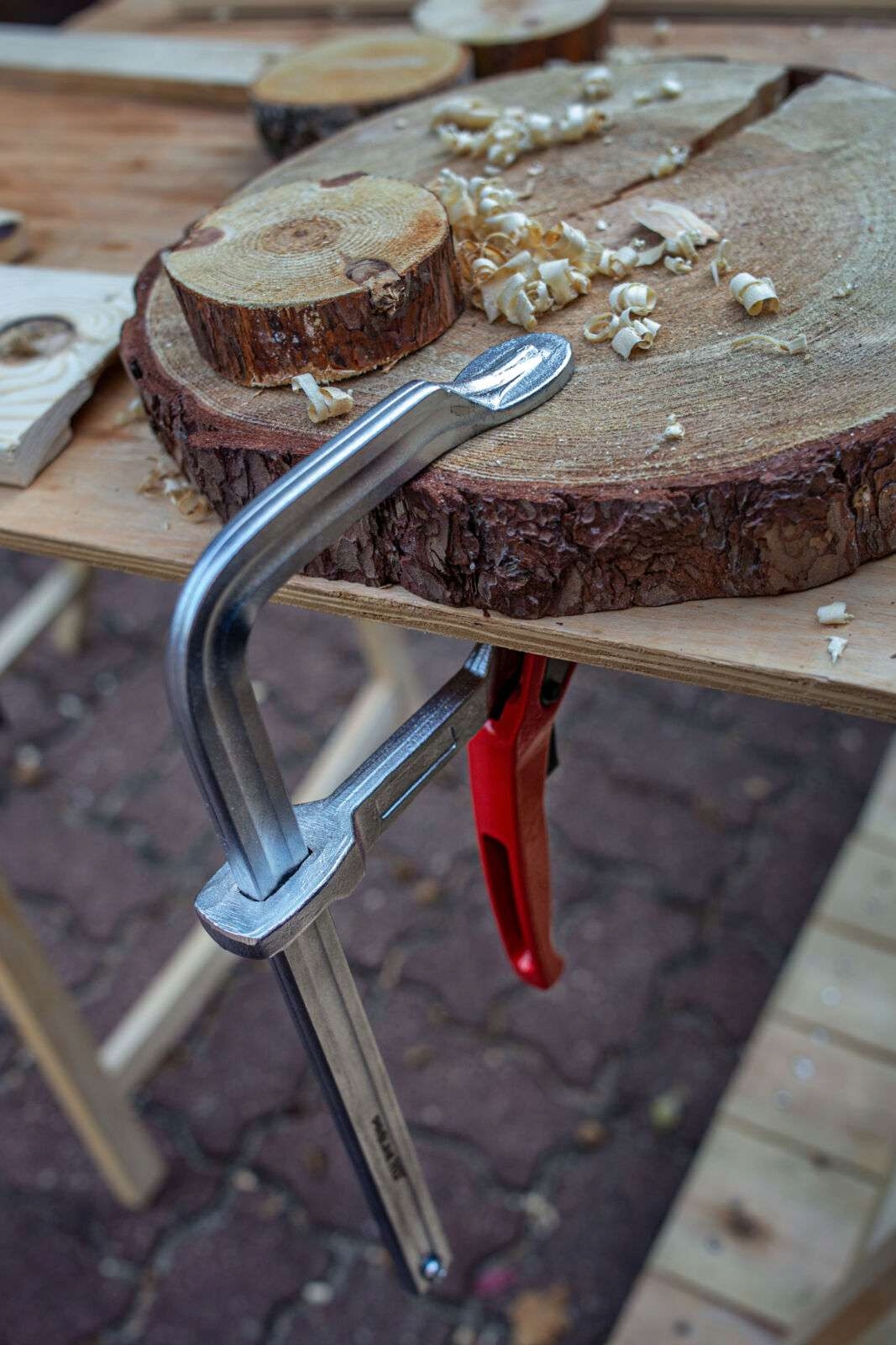 PROLINE ŚCISK STOLARSKI TYP F 400 X 140MM MECHANIZM ZAPADKOWY HD 11440