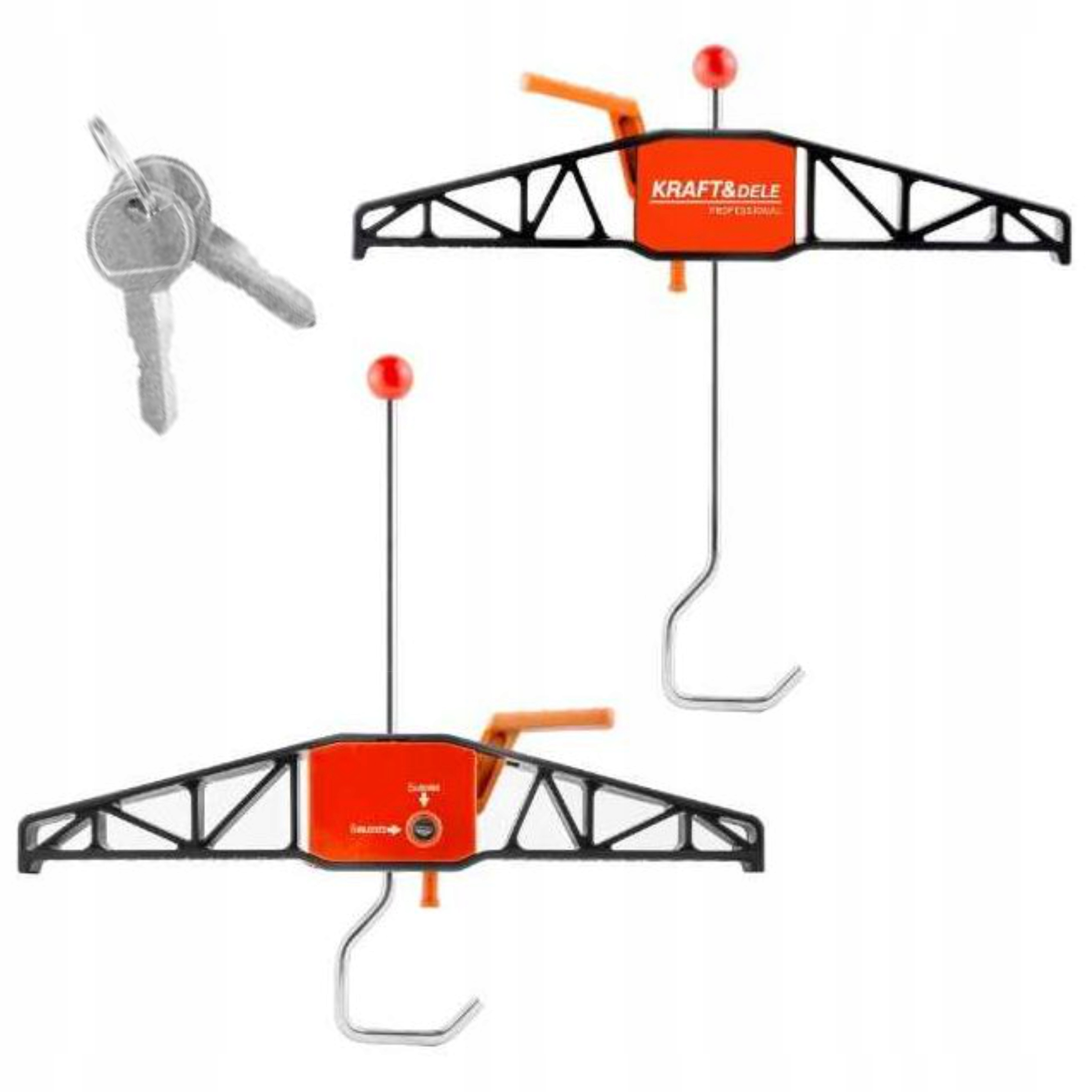 PROFESJONALNY UCHWYT DO MONTAŻU DRABINY ZESTAW 2SZT. TWORZYWO ABS KD11418
