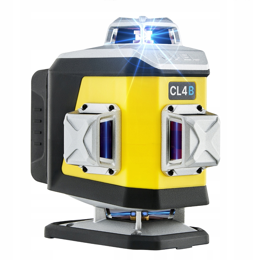 NIVEL SYSTEM LASER KRZYŻOWY 4D NIEBIESKI CL4B WALIZKA AKCESORIA TYCZKA LP36