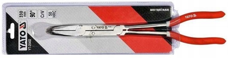 YATO SZCZYPCE WYDŁUŻONE WYGIĘTE 90° 2 PRZEGUBY 330MM ZE STALI CRV YT-20402