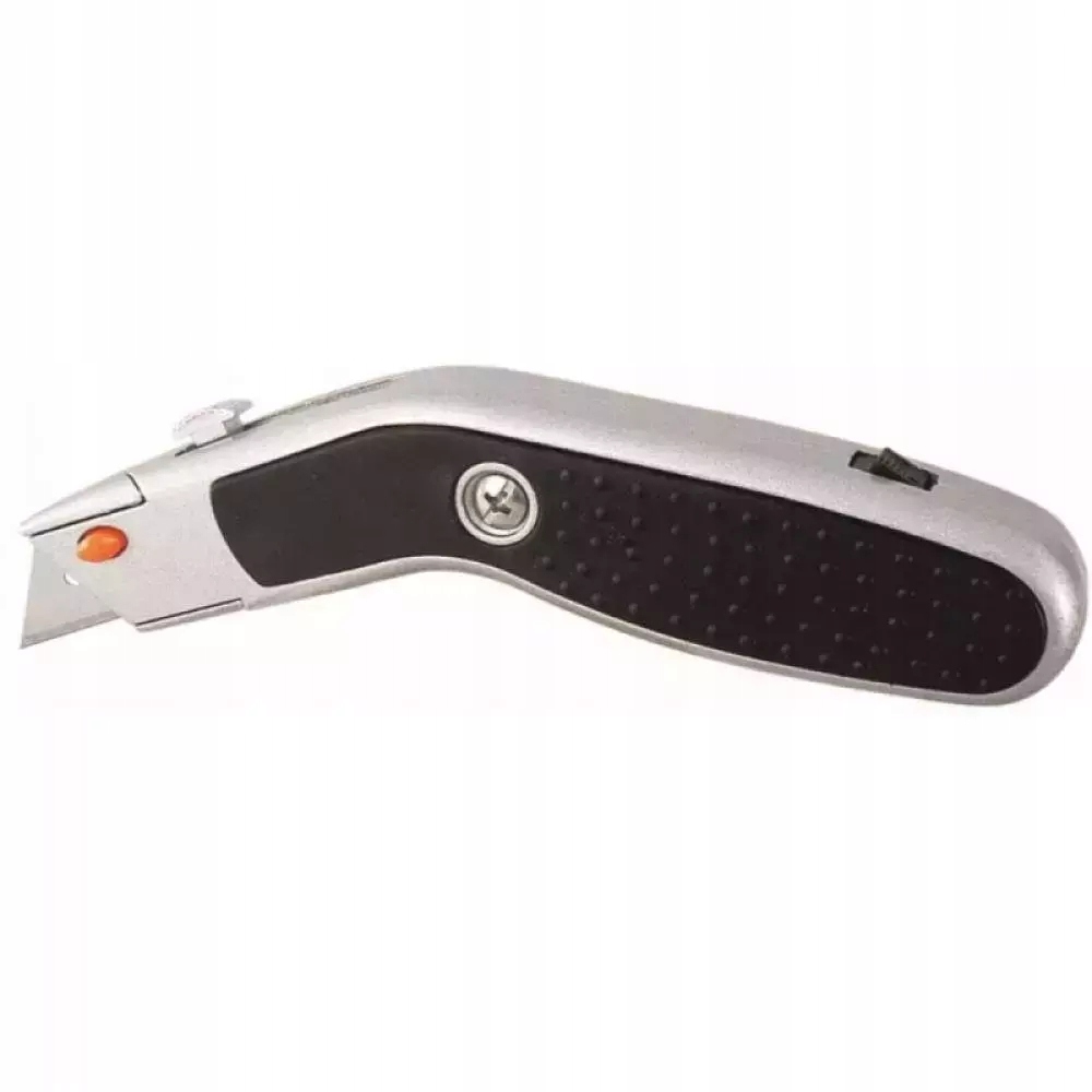 DEDRA NÓŻ Z 6 OSTRZAMI TRAPEZOWY OBUDOWA METAL+GUMA M9019