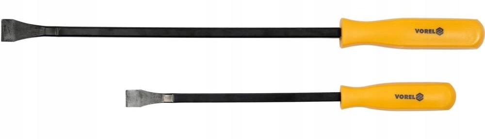 VOREL ZESTAW ŁOMÓW ŁOMY STALOWE Z RĘKOJEŚCIĄ 2 SZT 305-405MM 16-21MM 34182