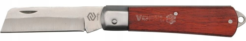 VOREL UNIWERSALNY NÓŻ MONTERSKI SKŁADANY RĘKOJESĆ DREWNIANA V76622