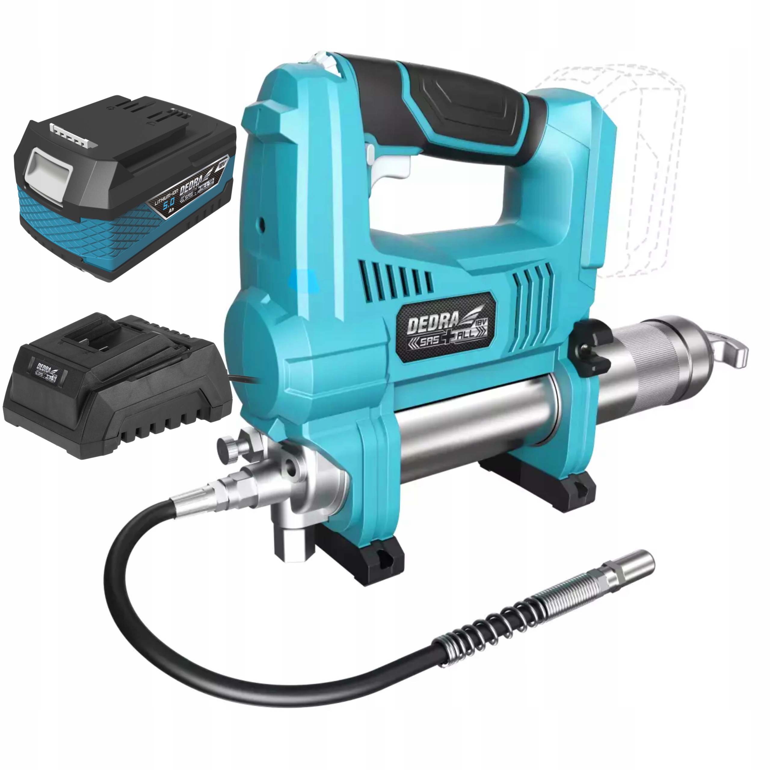 DEDRA DED6915 SMAROWNICA akum 690Bar 18V SAS+ 5Ah