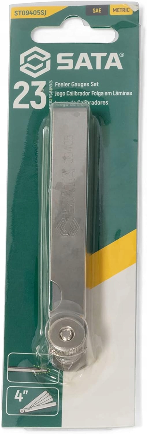 SATA ST09405SJ SZCZELINOMIERZ LISTKOWY DO ZAWORÓW 23 PŁYTKI PROSTE 0,02-1mm